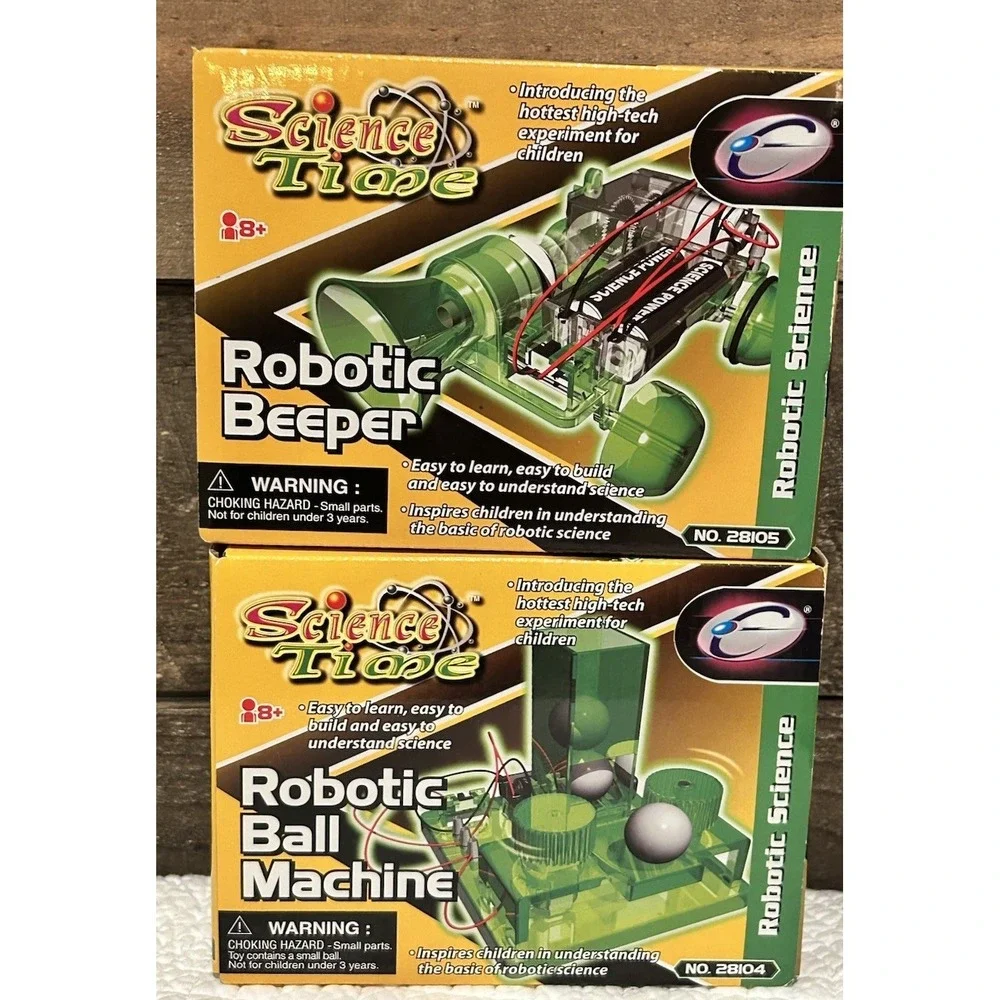 2 Science Time Robotic Ball Machine And Beeper Childrens Kit - Learning And Fun